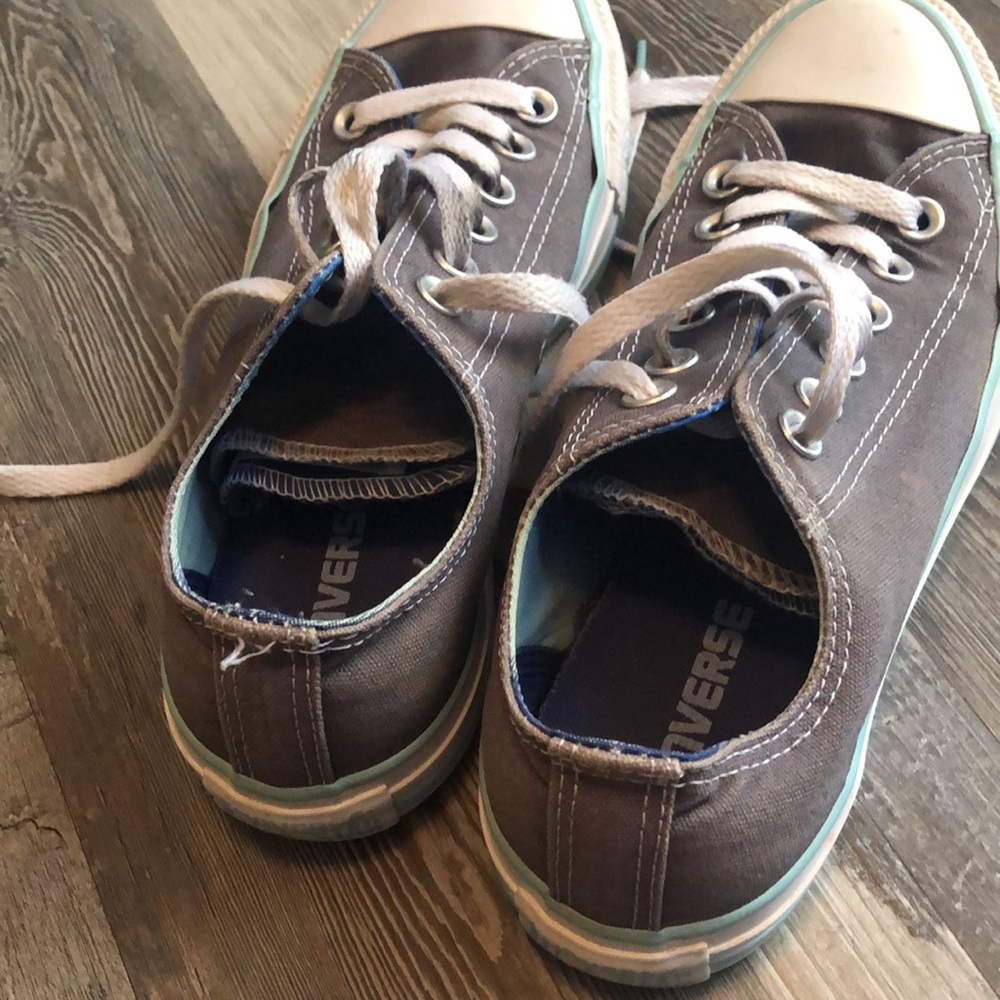 Converse all star grey sneakers. Size 7. - Picture 2 of 4
